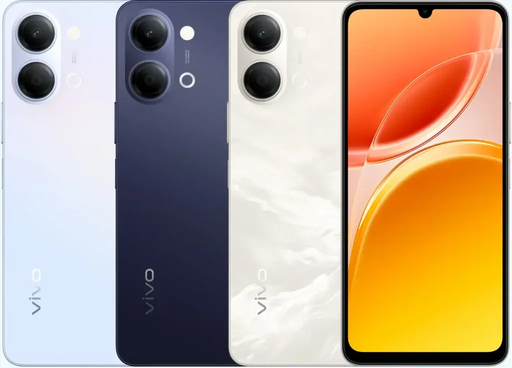 Vivo Y05 front display and design